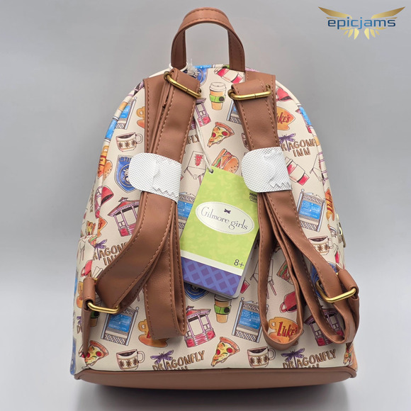 Loungefly Gilmore Girls Icons Mini Backpack New - Picture 5 of 6